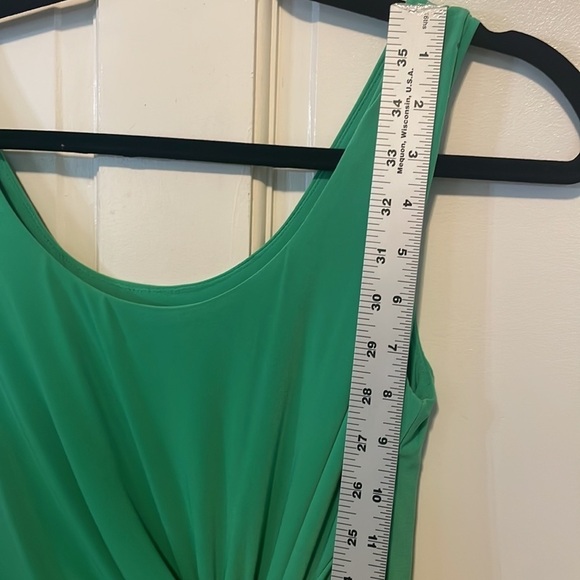 Lauren Ralph Lauren Green twist front dress size 6 - Picture 10 of 10